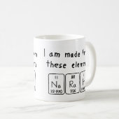 Narah periodic table name mug (Front Right)