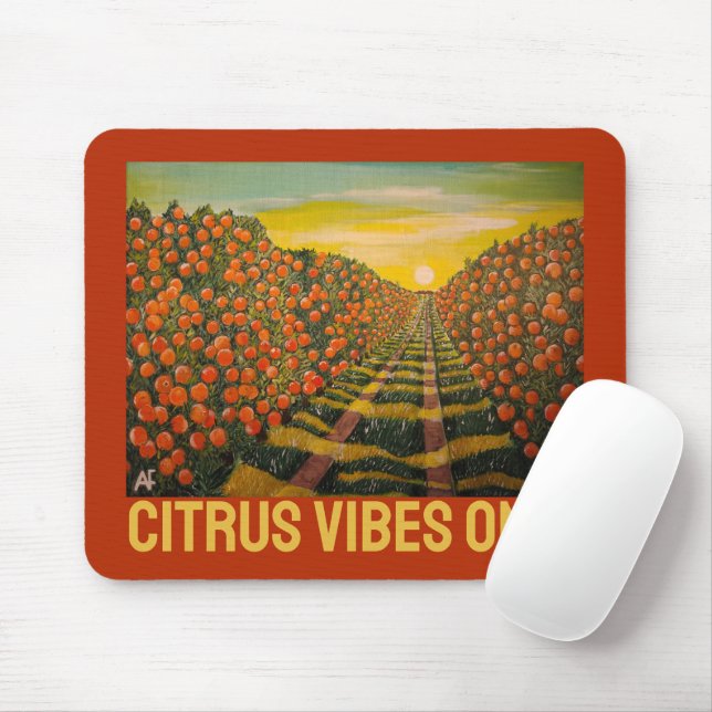 Naranjas de Valencia Painting by Alfred Fox Mouse Mat (With Mouse)