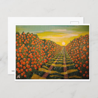 Naranjas de Valencia Painting by Alfred Fox Postcard