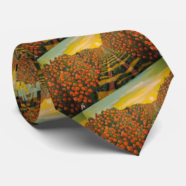 Naranjas de Valencia Painting by Alfred Fox Tie (Rolled)