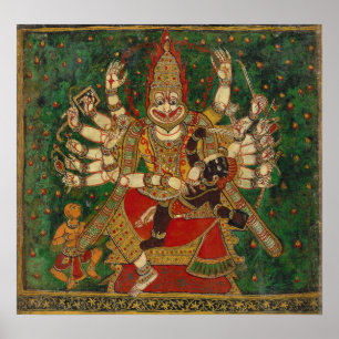 Narasimha Killing Hiranyakashipu On His Lap Poster
