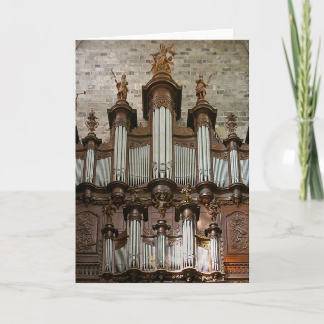 Narbonne Cathedral organ Card (Front)