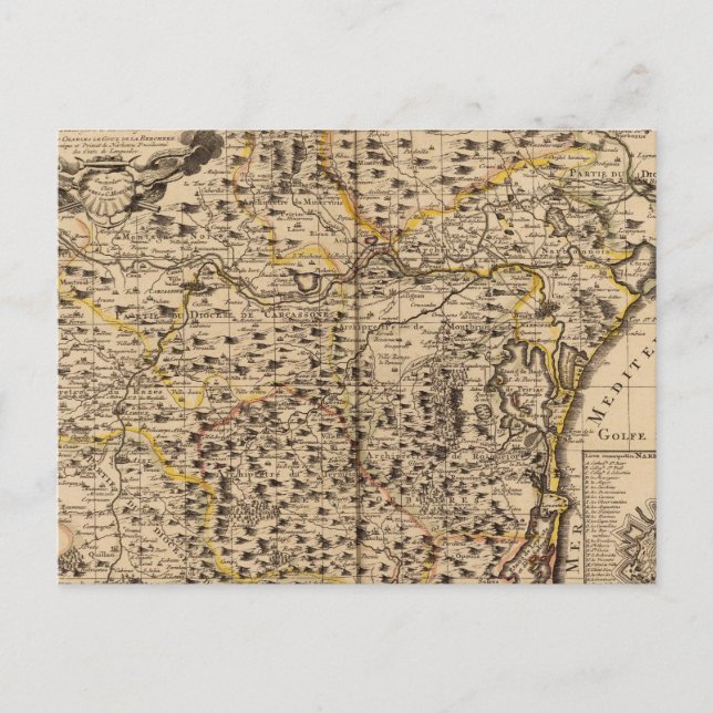 Narbonne France Postcard (Front)