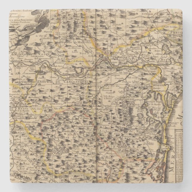 Narbonne France Stone Coaster (Front)