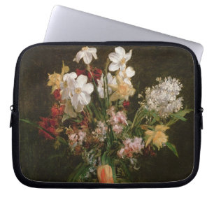 Narcisses Blancs, Jacinthes et Tulipes, 1864 Laptop Sleeve