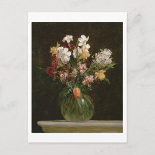 Narcisses Blancs, Jacinthes et Tulipes, 1864 Postcard