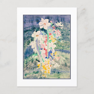 Narcissi, painting by Charles Demuth, Postcard
