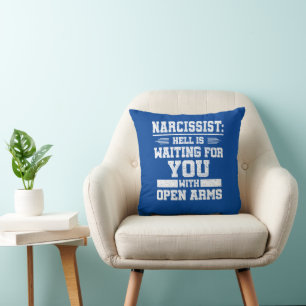 Narcissist button cushion