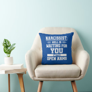Narcissist button cushion