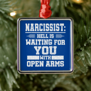 Narcissist     metal tree decoration