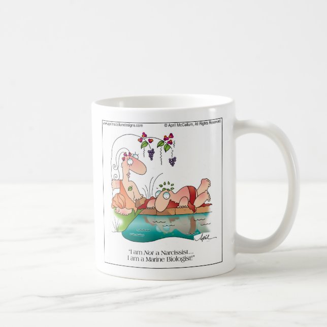 NARCISSIST Mug by April McCallum (Right)
