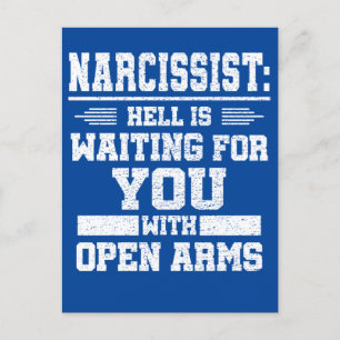 Narcissist Postcard