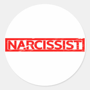 Narcissist Stamp Classic Round Sticker