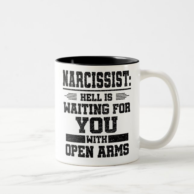 Narcissist Survivor Two-Tone Coffee Mug (Right)