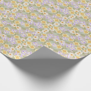 Narcissus and Crocus Wrapping Paper