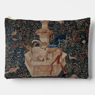 Narcissus at the Well, Mediaeval Tapestry Accessory Pouch
