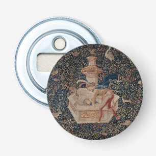 Narcissus at the Well, Mediaeval Tapestry Bottle Opener