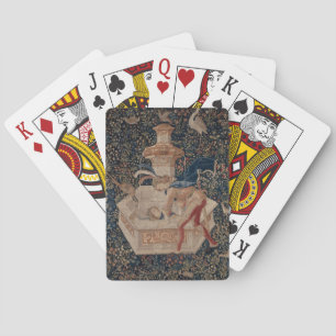 Narcissus at the Well, Mediaeval Tapestry Playing Cards