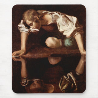 Narcissus by Caravaggio Mouse Mat
