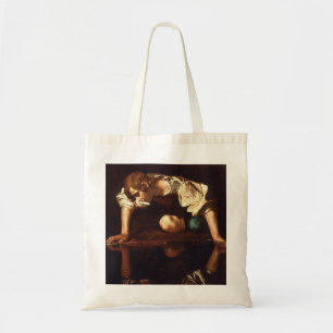 Narcissus by Michelangelo Merisi da Caravaggio Tote Bag