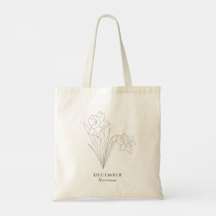 Narcissus flower - December birth month Tote Bag