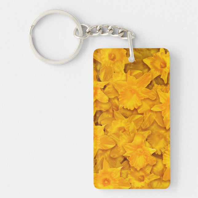 Narcissus Flowers Key Ring (Front)