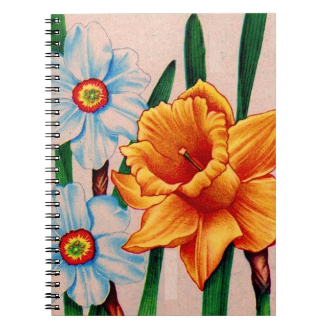 narcissus flowers notebook (Front)