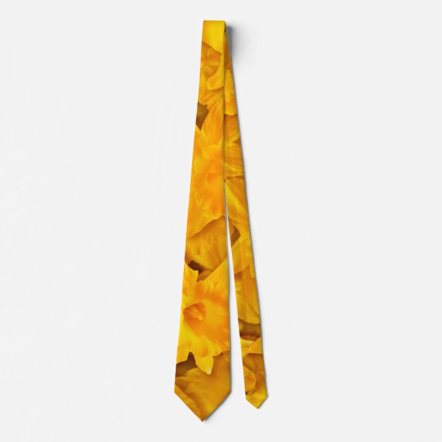 Narcissus Flowers Tie (Front)