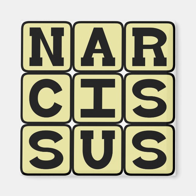 Narcissus, Greek Myth Figure Magnet (Front)