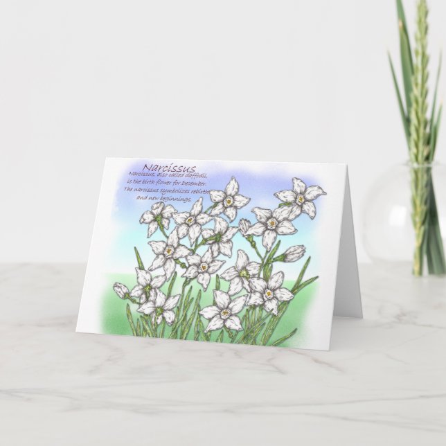 Narcissus Holiday Card (Front)