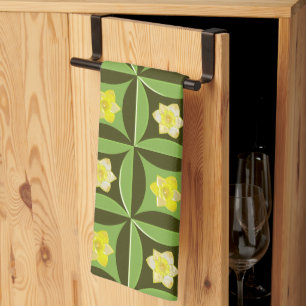Narcissus in the Hole in the Barn Door Tea Towel