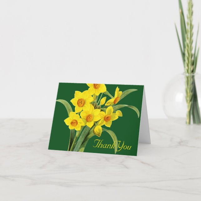 Narcissus (N Tazetta) Thank You Card (Front)