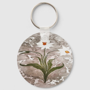 Narcissus On Marble Key Ring
