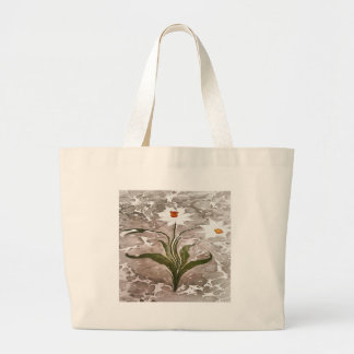Narcissus On Marble Large Tote Bag
