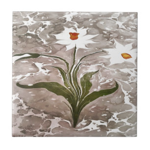 Narcissus On Marble Tile