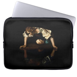 Narcissus painting inspired by Caravaggio Laptop Sleeve