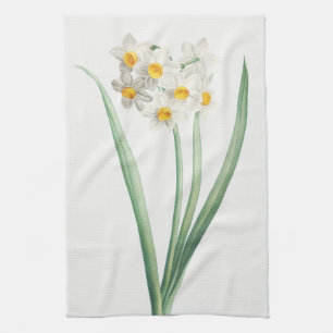 Narcissus, Pierre-Joseph Redouté, 1805 Tea Towel