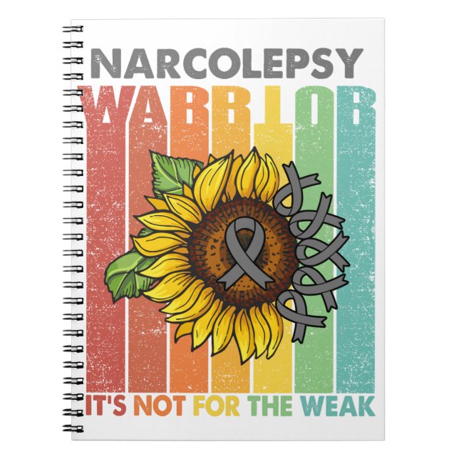 Narcolepsy Warrior It's Not For The Weak Notebook (Front)