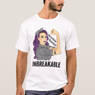 Narcolepsy Warrior Unbreakable Rare Disease Awaren T-Shirt