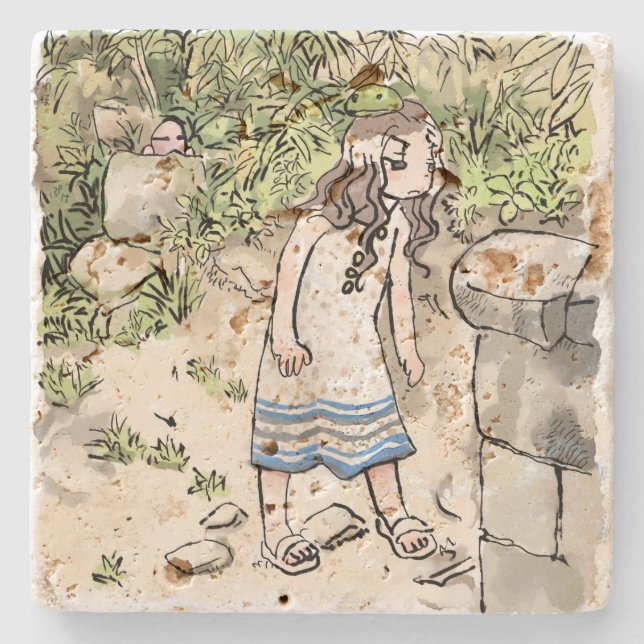 Nareme Stone Coaster (Front)
