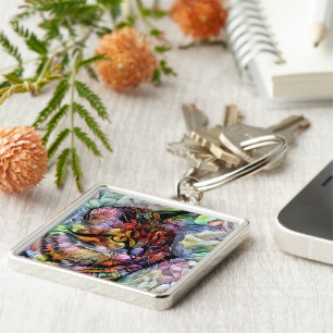 Nari and the Flowers Key Ring