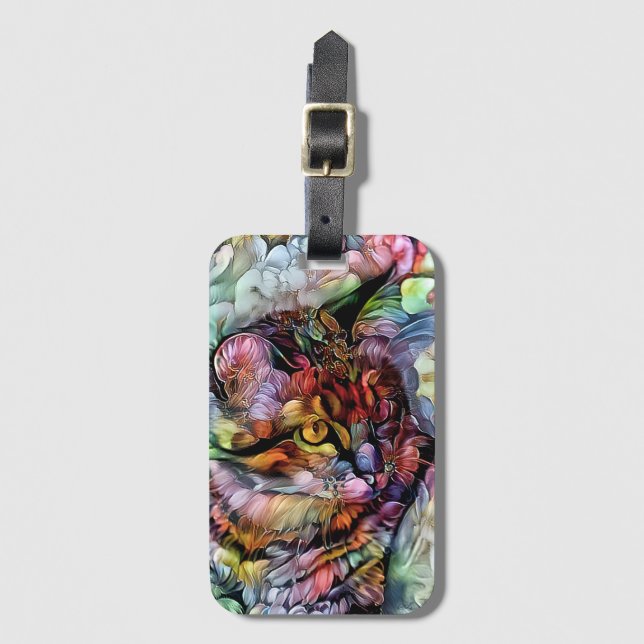 Nari and the Flowers Luggage Tag (Front Vertical)