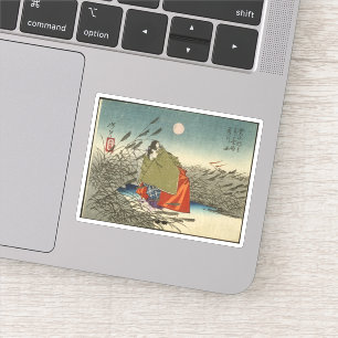 Narihira and Nijo no Tsubone at the Fuji River