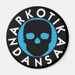NARKOTIKA LIV Deep round magnet  black N3