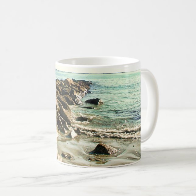 Narragansett Rhode Island Beach  Coffee Mug (Front Right)