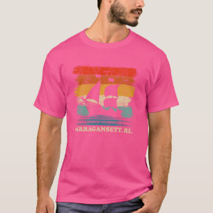 Narragansett Sailing Vintage Sailboat Summer Boati T-Shirt
