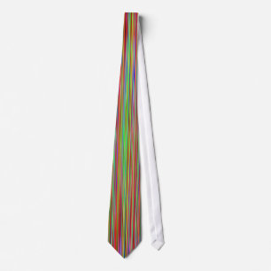 Narrow Banded Stripes in Reds Tie