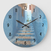 Narrow Blue Stairway in Morocco