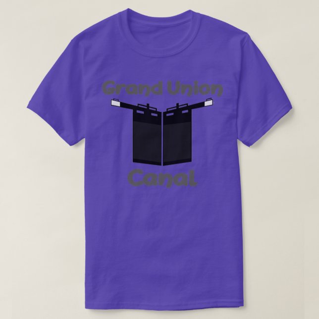 Narrow Boating Grand Union Canal T-Shirt (Design Front)