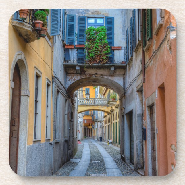 Narrow city street, Italy Coaster (Front)